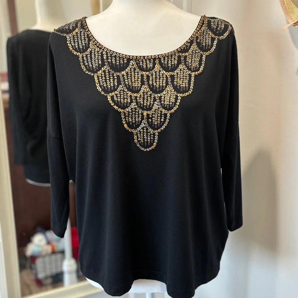 Ruby Rd Embellished Tee - NWOT! - Picture 5 of 9